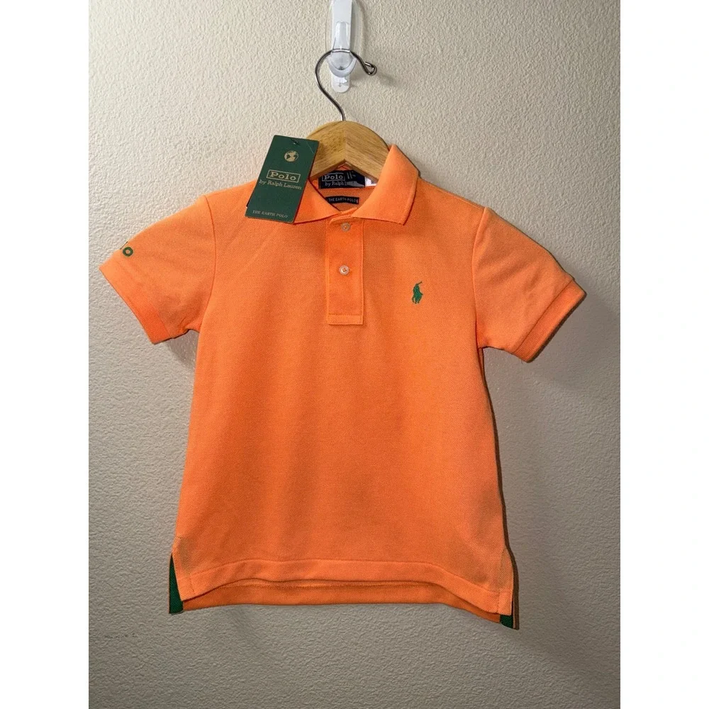 Boys Polo Ralph Lauren Orange Shirt Size 3T